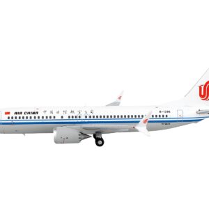 Boeing 737 MAX 8 Commercial Aircraft "Air China" White with Blue Stripes 1/400 Diecast Model Airplane by GeminiJets