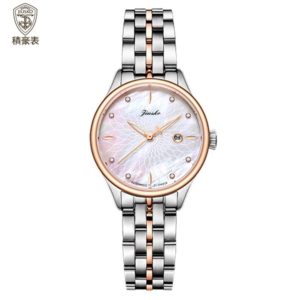 Fashion machinery women's Watch Rose gold and silver