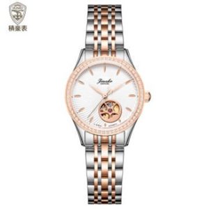 Fashion mechanical movement Watch Rose gold and silver