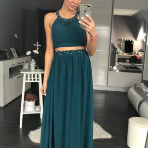 green - Long dress model 105251 YourNewStyle