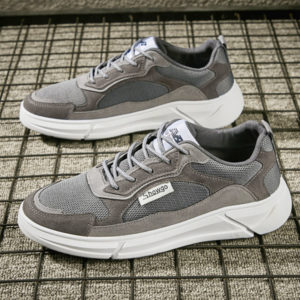 Color: F13 gray, Size: 43 - Casual Running Shoes Popcorn Shoes Men's Tide Shoes Air Permeability And Odor Resistant Sneakers