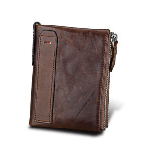 Coffee Leather Men's RFID Wallet