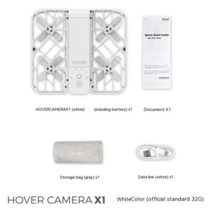 Color: X1 White - Hafu Flight Camera Following Drone