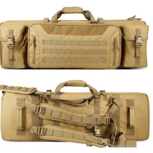 Color: Mud color, Bag size: 36inches - Hunting Gear Handbag Three Layer Sea Fishing Rod Outdoor Fishing