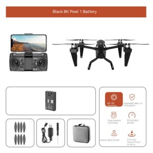 style: F Style, format: Equipped With Two Batteries - Full Set Of Alloy KS66 UAV Outdoor Sports Aerial Remote-control Smart Toys