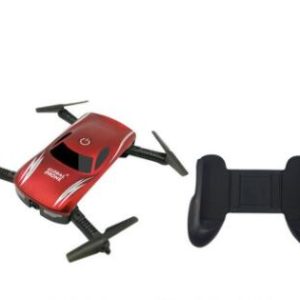 Color: Red+handle - HD aerial 4K drone remote control aircraft toy drone quadcopter