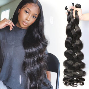 Size: 20inch, Color: Black - Ladies Real Wig