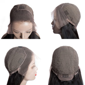 Size: 8inch - European and American Real Hair Set Front Lace Bob Wigs 13X4 Lace Short Bob Wigs 150Remy