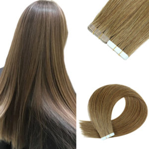 Wig size: 22inch - Double-sided Adhesive Hair Extension Piece PU Hair Wig