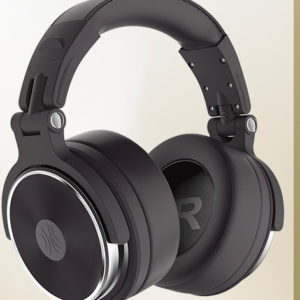 Color: Brown - Headphones With Head Mounted Wired Sound Card Monitor