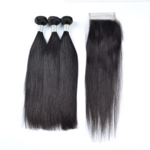 Color: Photo Color, Size: 18inch - Real Hair Wigs Hair Bundles Wigs Europe And America 9A Straight Hair Curtain Straight Hair