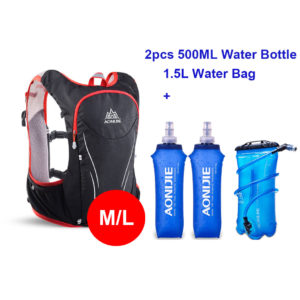 Color: D set, Size: M L - Cross country bag running water bag backpack