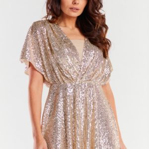 beige - Evening dress model 174296 awama