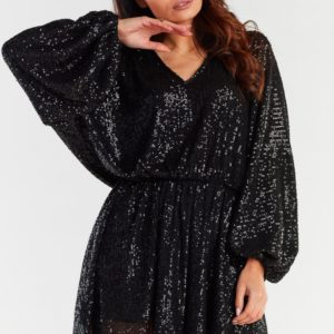 Awama Evening Dress - Black