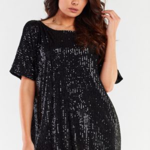 Awama Evening Dress - Black