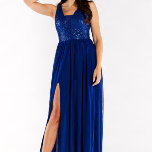 Awama Evening Dress Elegant - Blue