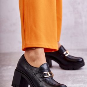 beige - Heeled low shoes model 175534 Step in style