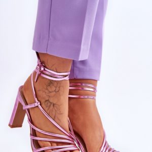 pink - Strappy sandals model 179626 Step in style
