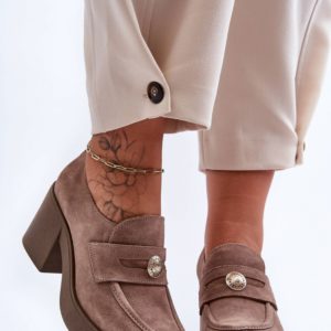 beige - Heeled low shoes model 183948 Step in style