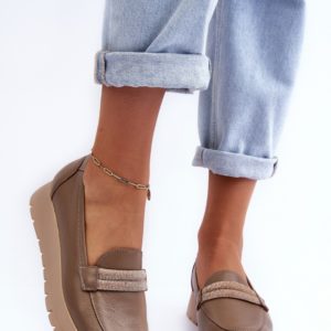 beige - Buskin low shoes model 186094 Step in style