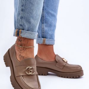 beige - Heeled low shoes model 186415 Step in style