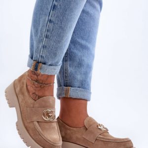 beige - Heeled low shoes model 186417 Step in style