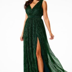 Awama Long Dress Unique - Green