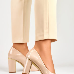 beige - Block heel pumps model 190050 PRIMO
