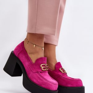 pink - Heeled low shoes model 192917 Step in style