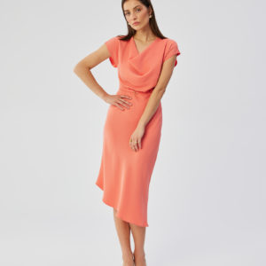 orange - Cocktail dress model 193434 Stylove