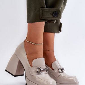 grey - Heeled low shoes model 196315 Step in style