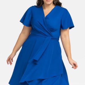 blue - Plus size dress model 196887 Karko
