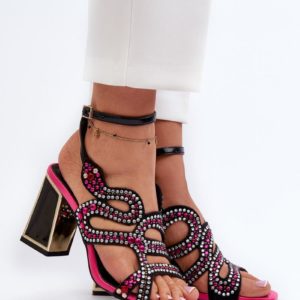 black - Heel sandals model 196972 Step in style