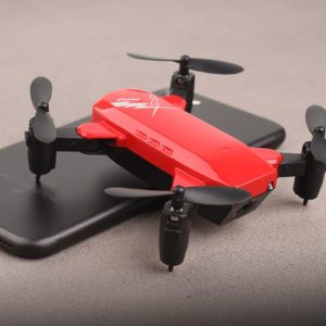 Color: White, Style: 200w aerial version - D9 mini folding four-axis aircraft fixed height drone WIFI real-time aerial remote control aircraft s9