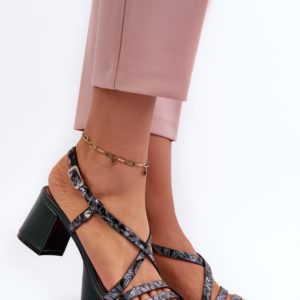 Heel Sandals Step in Style - Green