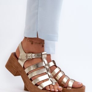 yellow - Heel sandals model 198812 Step in style