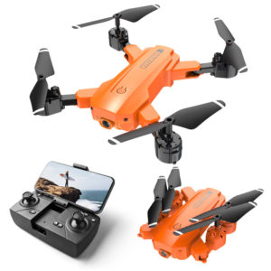 Color: Orange, Model: No camera - H9 Dual Lens 4K HD Camera Aerial Camera
