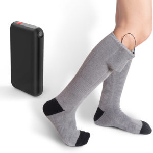Color: Black, Style: Battery - Electrically heated socks
