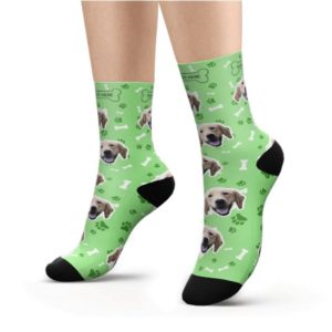 Color: GreenM - Custom Socks of Standard Size around 40cm