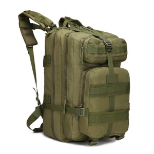 Color: Military color - Sports outdoor mountaineering travel double shoulder knapsack camping army camouflage pack tactical backpack 45L large 3P Backpack