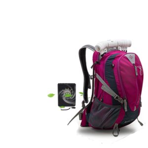 Color: Rose no umbrella25L - Umbrella Backpack Smart Shoulder Bag with Sunshade Large-capacity Outdoor Bag Smart Bag Bluetooth Speaker Bag