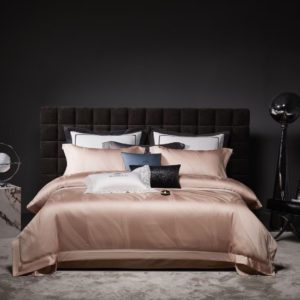 Pattern: 4 Colors, Dimensions: 220x240cm - Cotton Four-piece Jacquard Beddings Pure Cotton Bed Sheet Duvet Cover