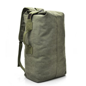 Color: Army green, Size: small - Are large travel backpack backpack men outdoor sports bag Canvas Shoulder Bag man