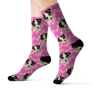 Color: Bone PinkM - Custom Socks of Standard Size around 40cm