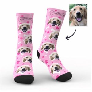 Color: PinkM - Custom Socks of Standard Size around 40cm
