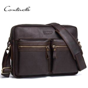 The factory supply men's Shoulder Bag Messenger Bag Leather Briefcase Bag retro male one generation