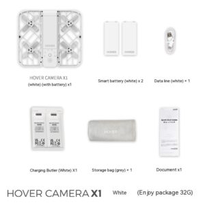 Color: X1 Enjoy Suit White - Hafu Flight Camera Following Drone
