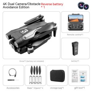 Color: Black, Specifications: Single Electric Version - UAV Optical Flow Dual Camera