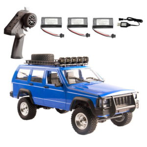 Color: Blue, Number of batteries: three - Manu MN78 Full Scale 112 Simulation Remote Control Rock Crawler RC Model