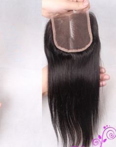 Size: 20Inch 4X4, Style: 2 - Straight Human Hair Curtain Hair Weft With Closure Wig Accessories Real Hair Block